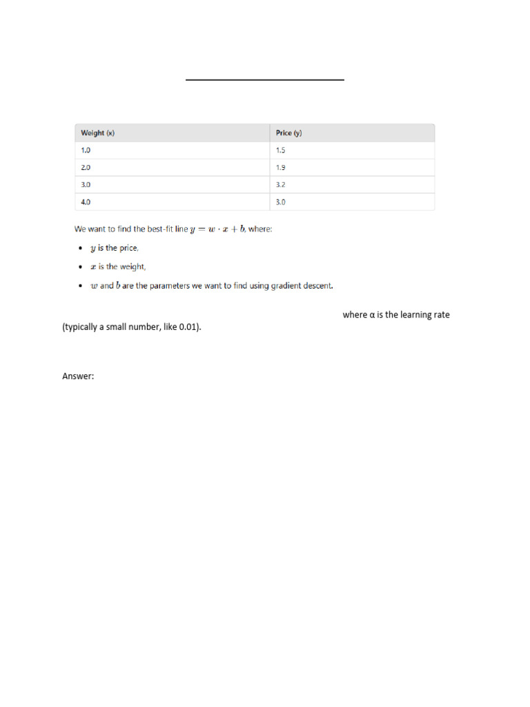 Linear Regression and Gradient Descent | PDF | Regression Analysis ...