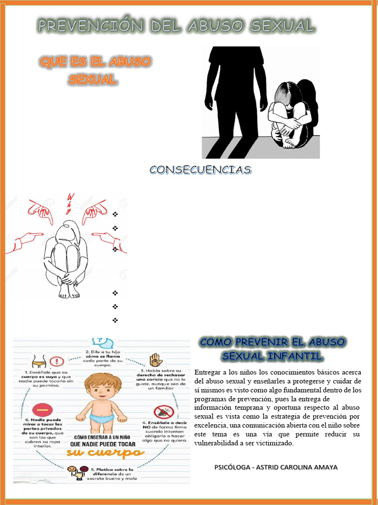 Folleto Prevencion Del Abuso Sexual | PDF | Relaciones personales ...