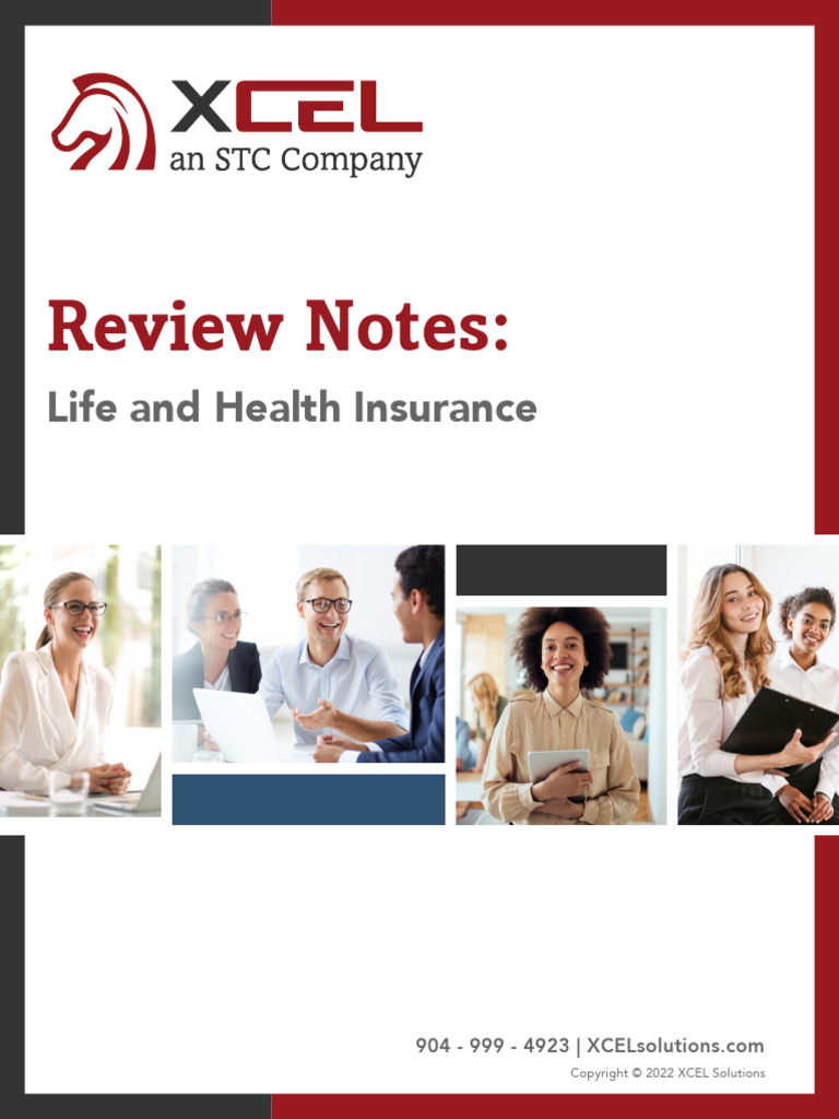 Life and Health Insurance Overview Guide | PDF | Insurance | Reinsurance