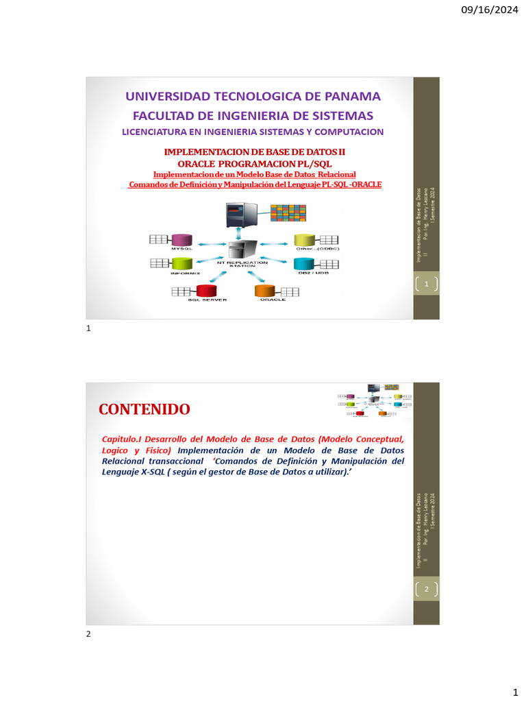 Comandos PL/SQL para Bases de Datos Oracle | PDF | Datos | Diseño de ...