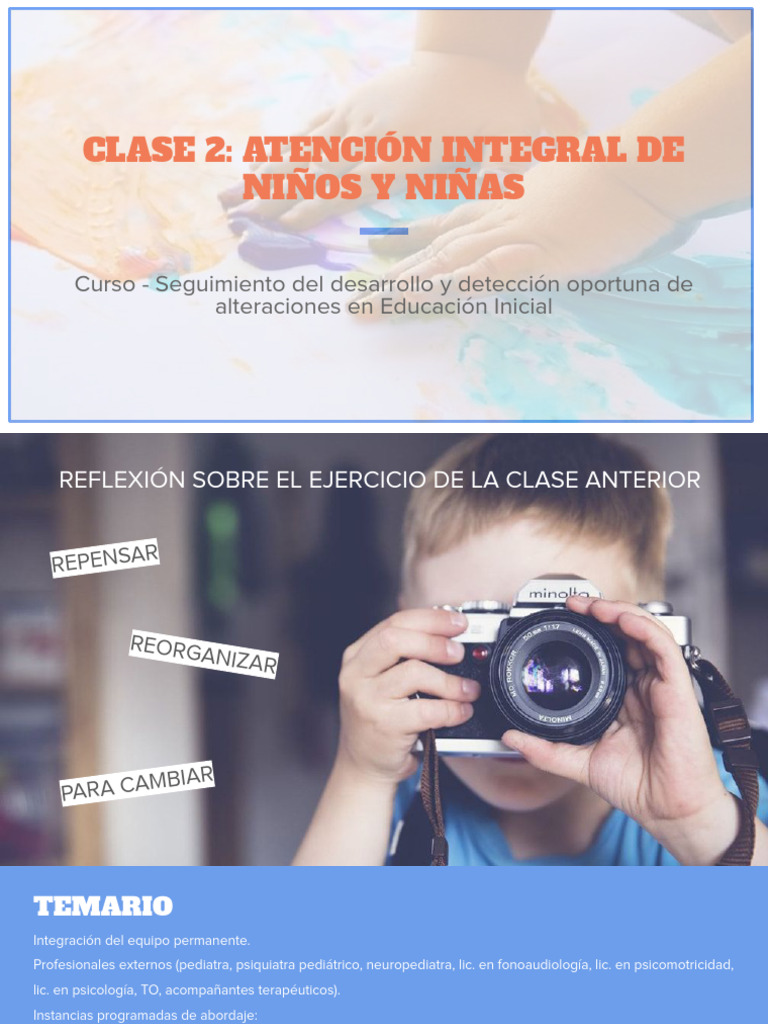 Clase 2 - Atención Integral de Niños y Niñas | PDF | Las emociones ...
