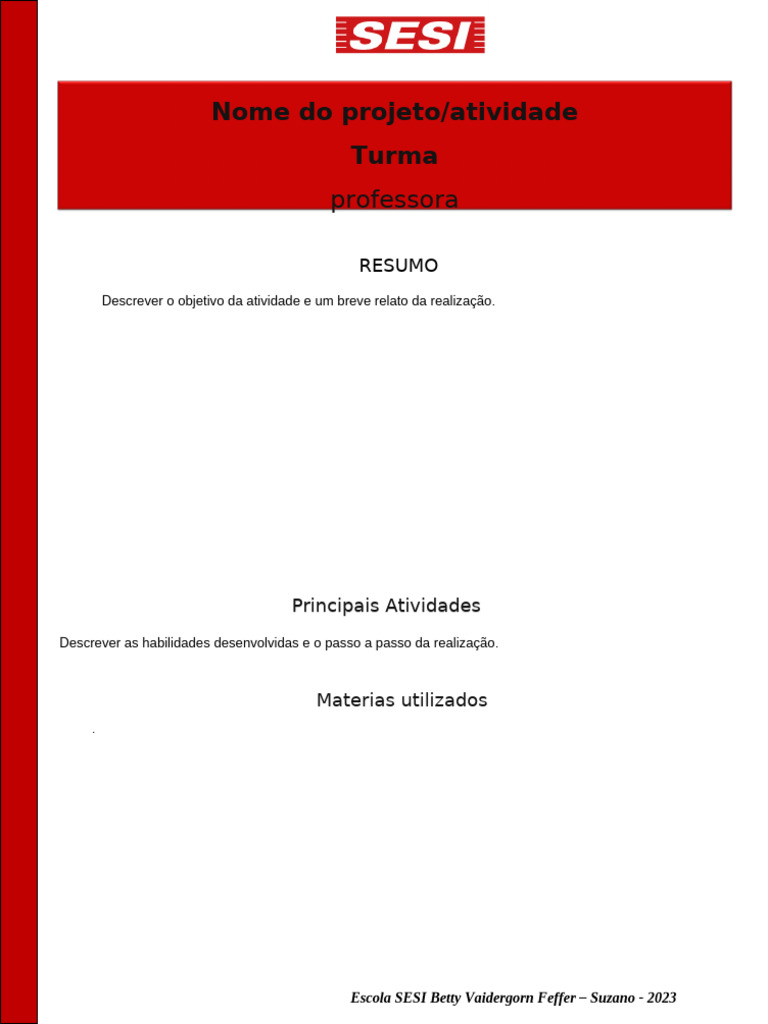 Banner - Atividades | PDF | Carreira e Crescimento | Artes Linguísticas ...