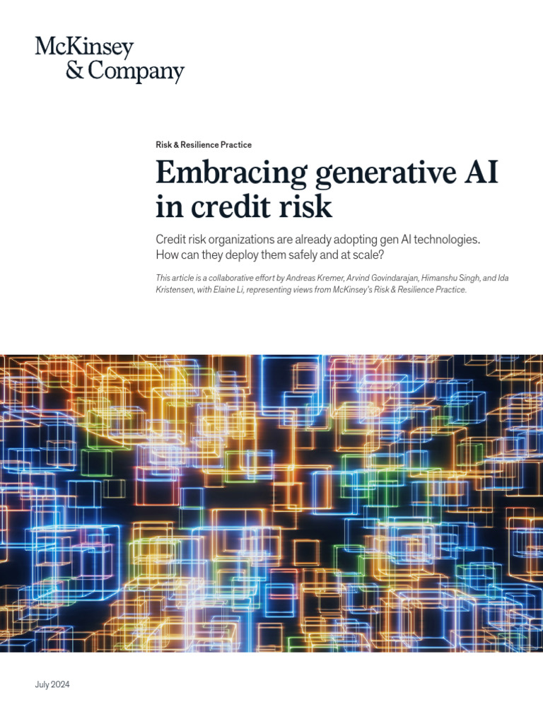 Generative AI in Credit Risk Management | PDF | Artificial Intelligence ...