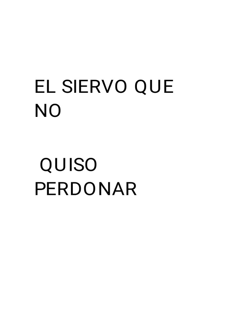 Tema para Los Niños El Que No Quiso Perdonar | PDF