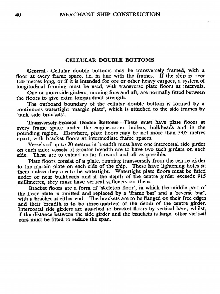 Double Bottom Arrangement | PDF