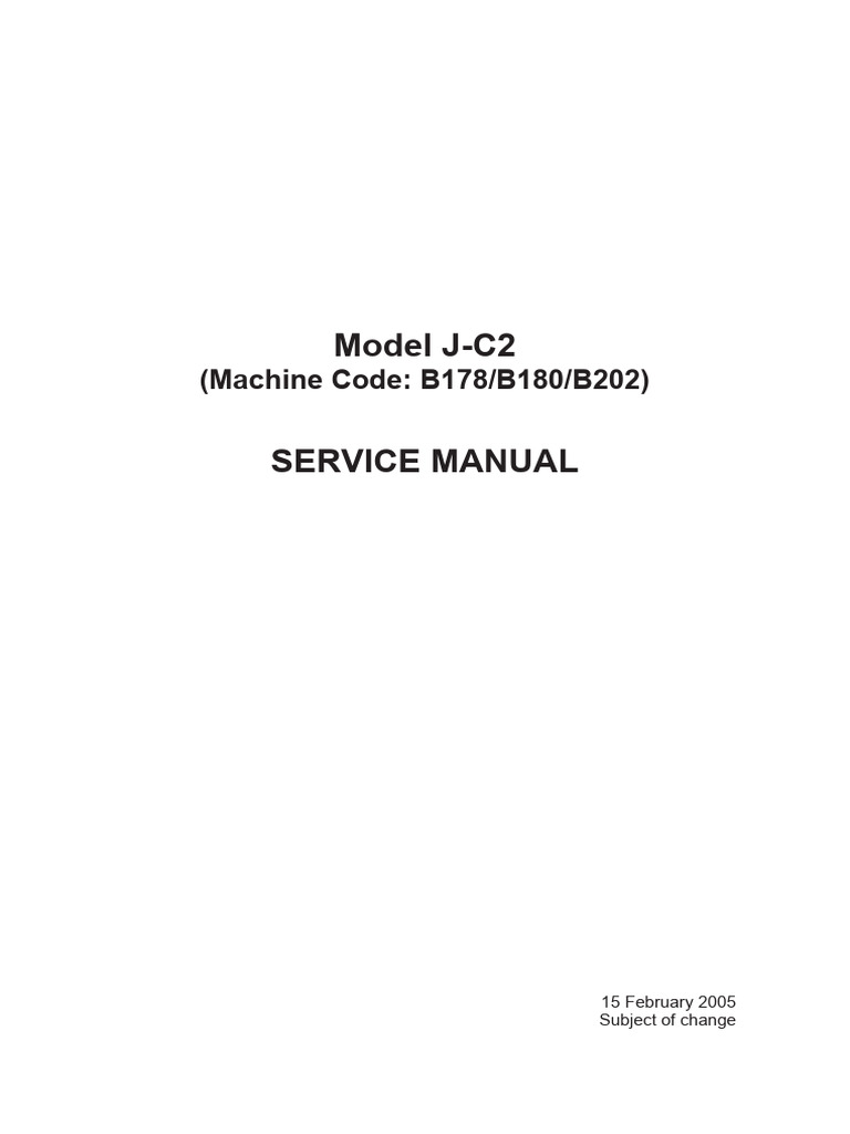 Copier Safety and Service Guide | PDF