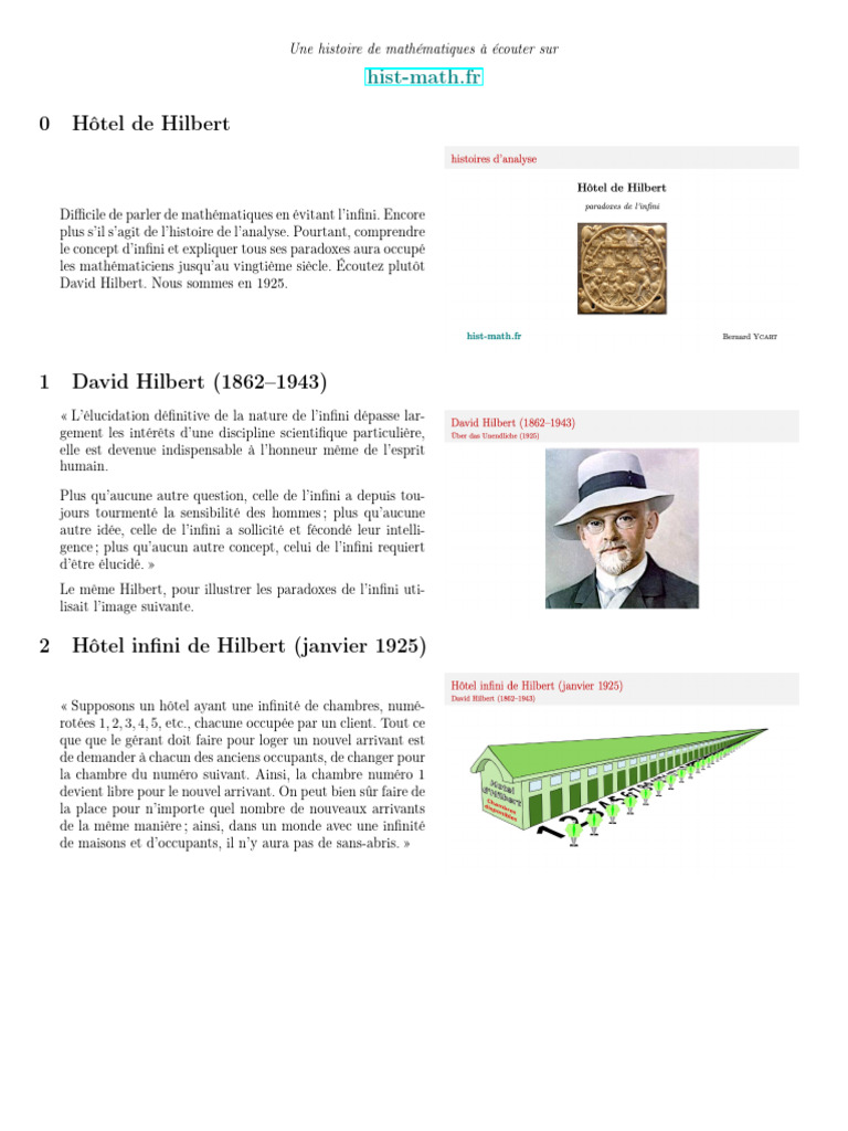 Paradoxe de l'infini en mathématiques | PDF | Infini | Mathématiques