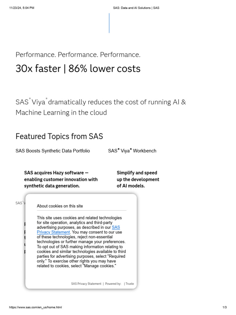 Sasass | PDF | Sas (Software) | Analytics