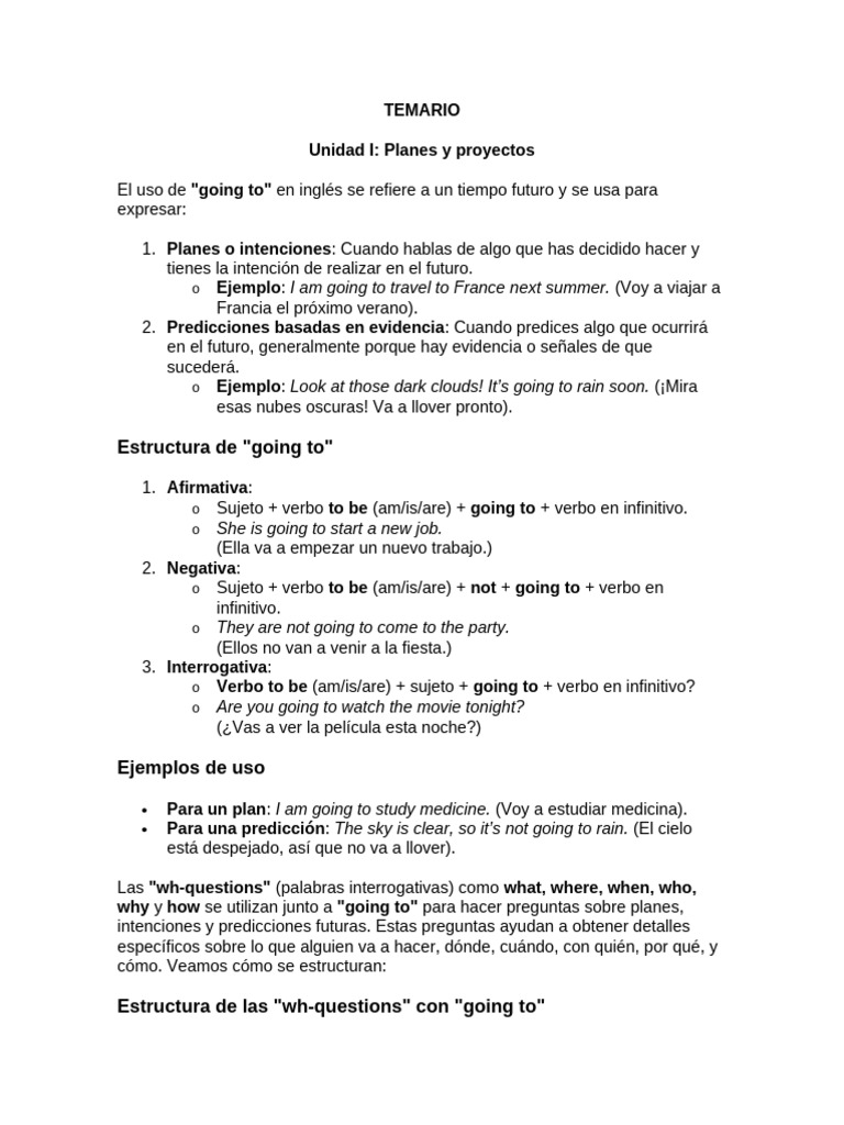 TEMARIO Primera Evaluación Ingés III | PDF | Artes del lenguaje y ...
