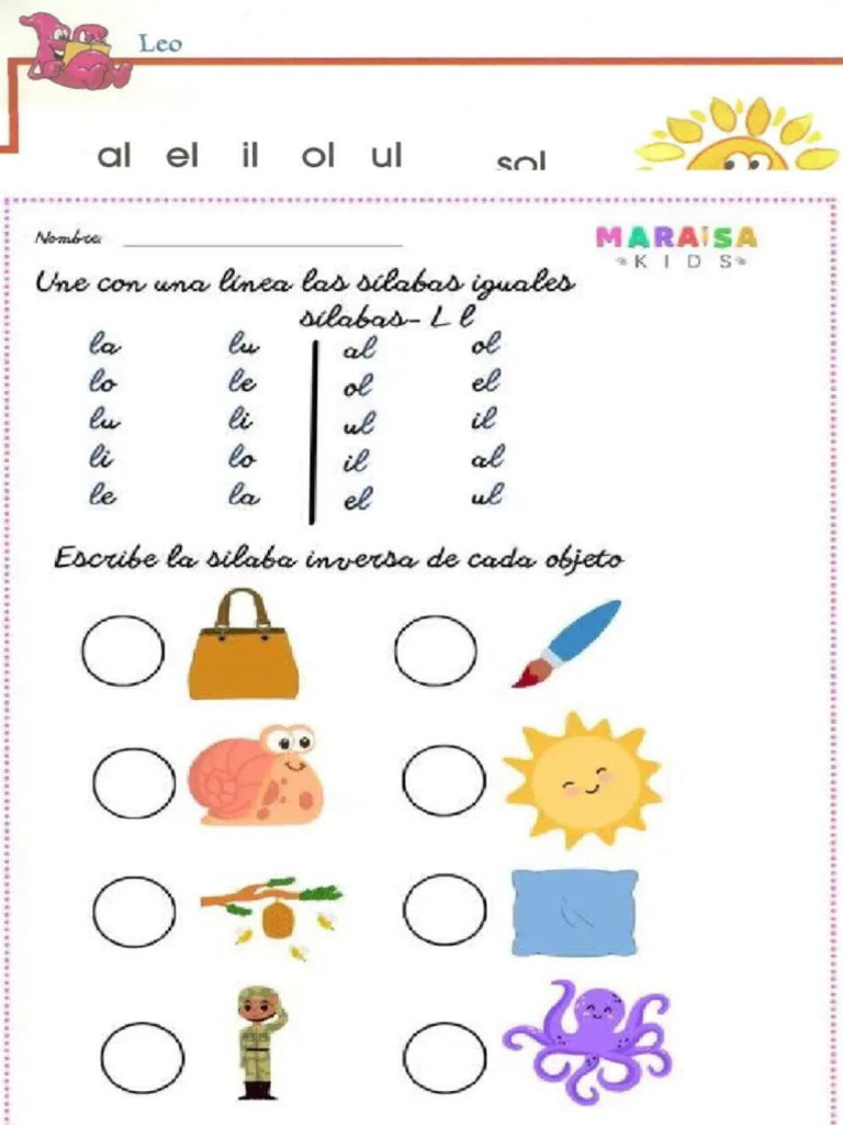 SCRIBID-Silaba Inversa Al El Il Ol Ul | PDF