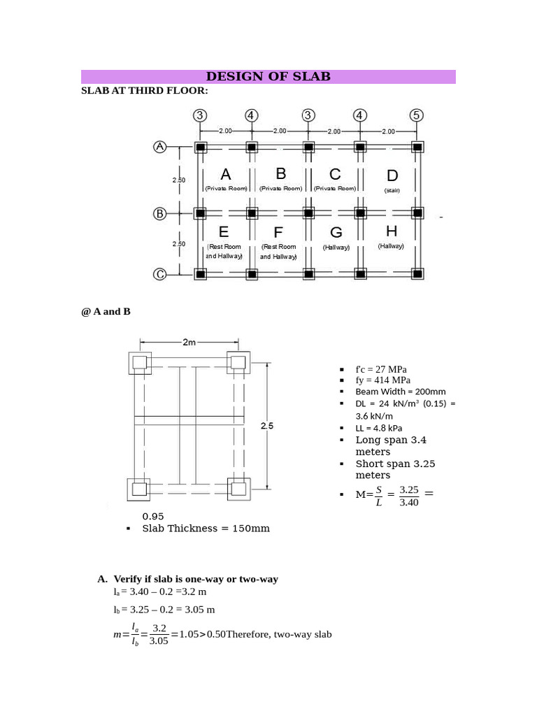 Nyeel Paldo Paldo Design of Slab | PDF | Structural Engineering