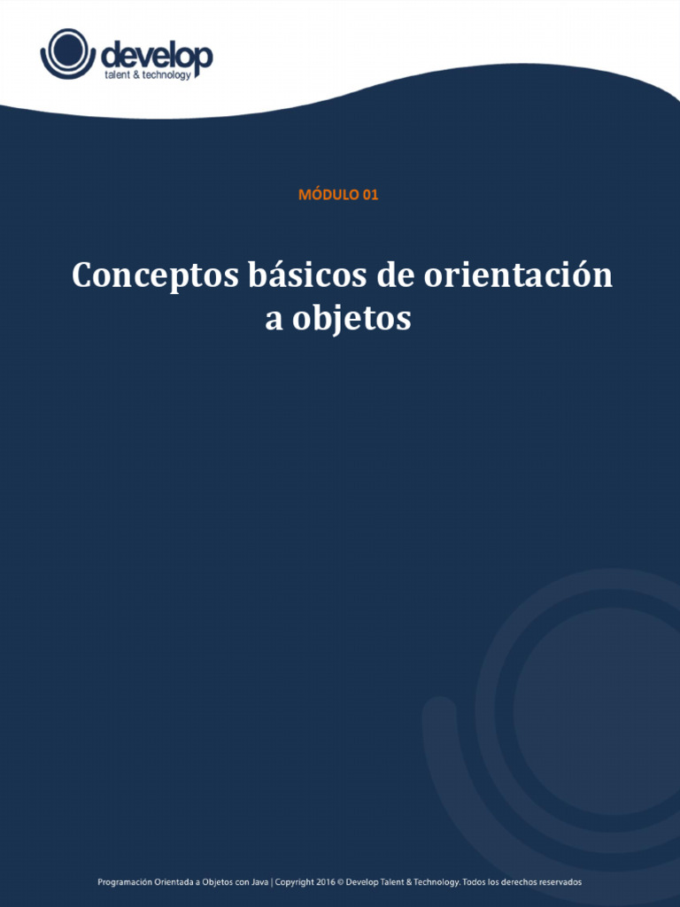 Introducción a Java y OOP | PDF | Objeto (informática) | Java (lenguaje ...