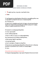 Holy Mass Guide (Tagalog Edition) | PDF