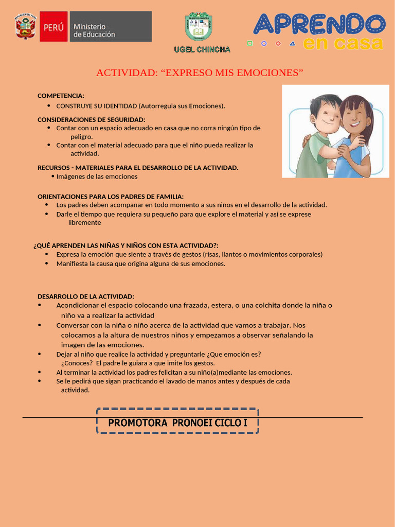 Actividad para Expresar Emociones | PDF | Ciencia y matemáticas