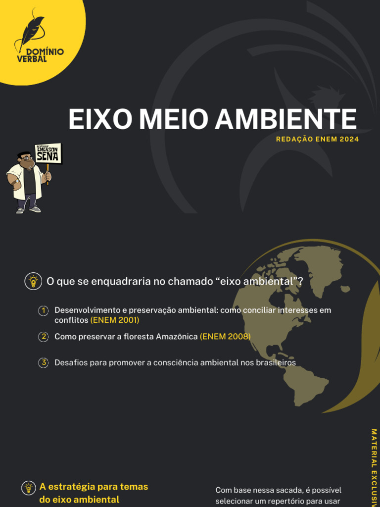 Estratégias para Redação: Eixo Ambiental | PDF | Movimento ...