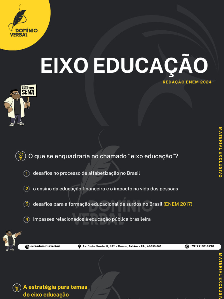 Repertório II - Eixo Educação - Domínio Verbal | PDF | Alfabetização ...