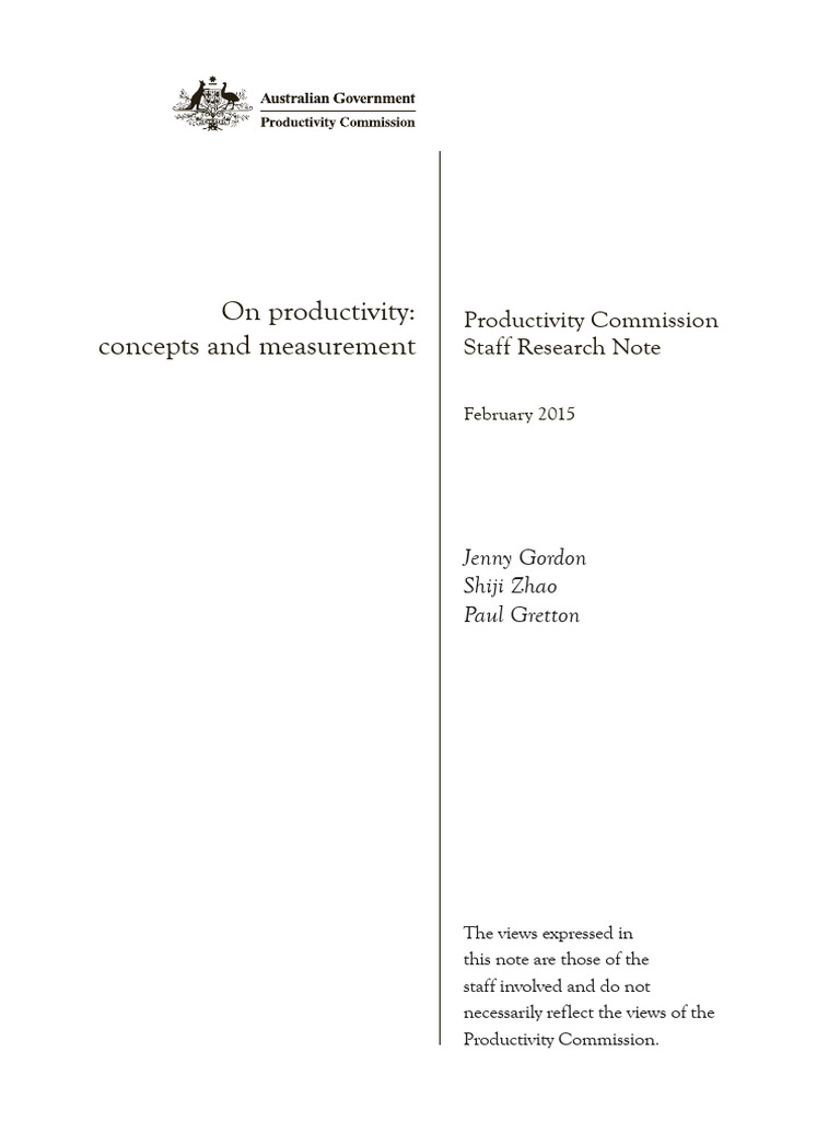 Understanding Productivity Concepts | PDF | Economic Growth | Capital ...