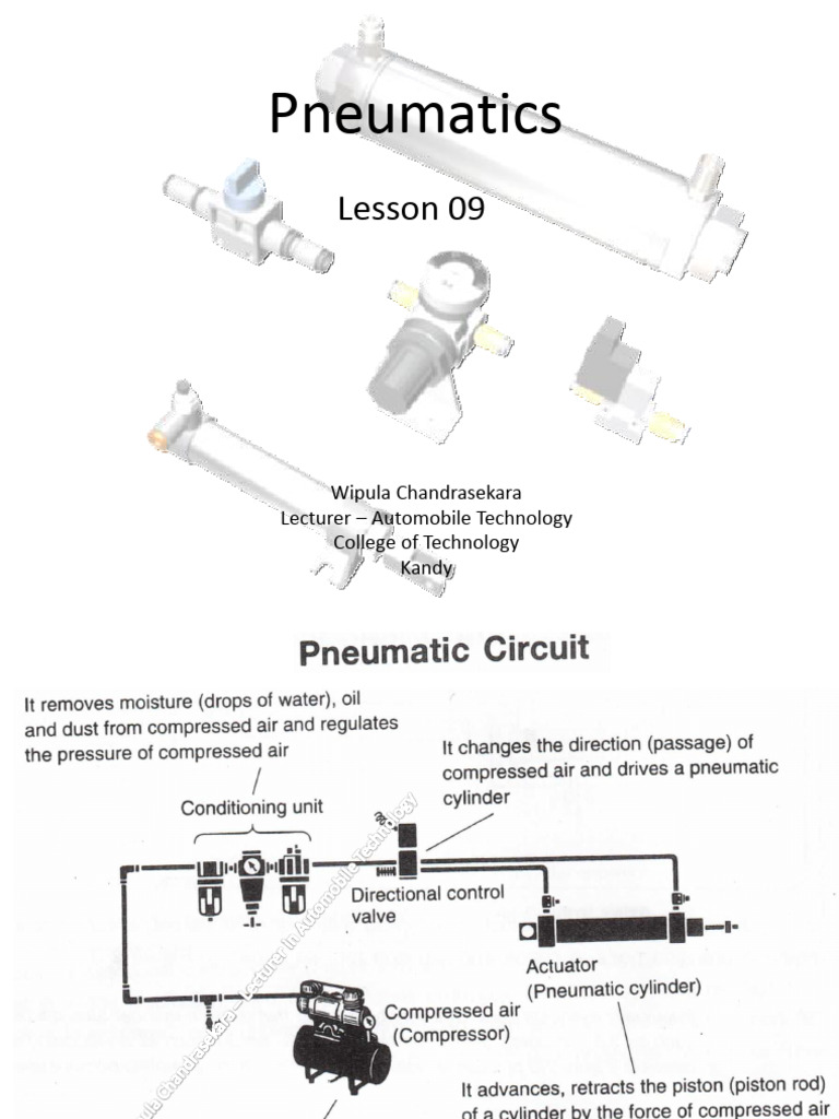 Pneumatics Lesson 9-1 | PDF