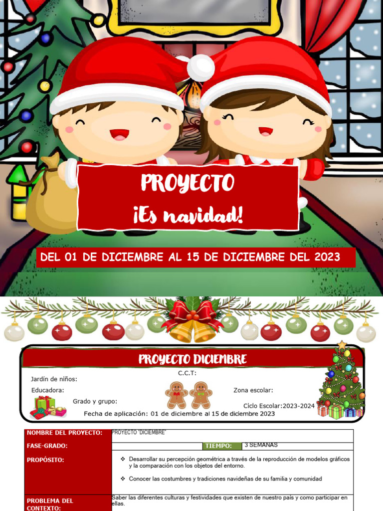 Proyecto de Aprendizaje Navideño 2023 | PDF | Navidad | Bailes