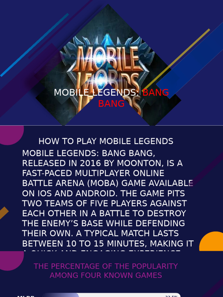 Mobile Legends: Bang Bang Overview | PDF | Multiplayer Video Games ...