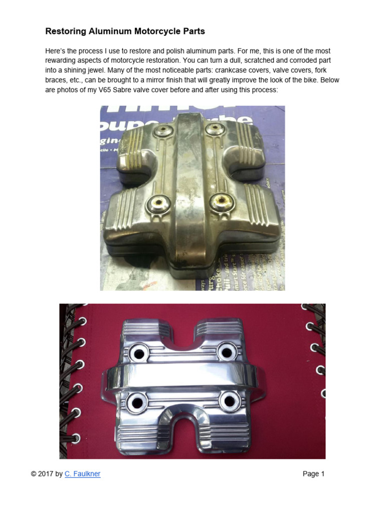 Restoring Aluminium Parts | PDF | Industrial Processes