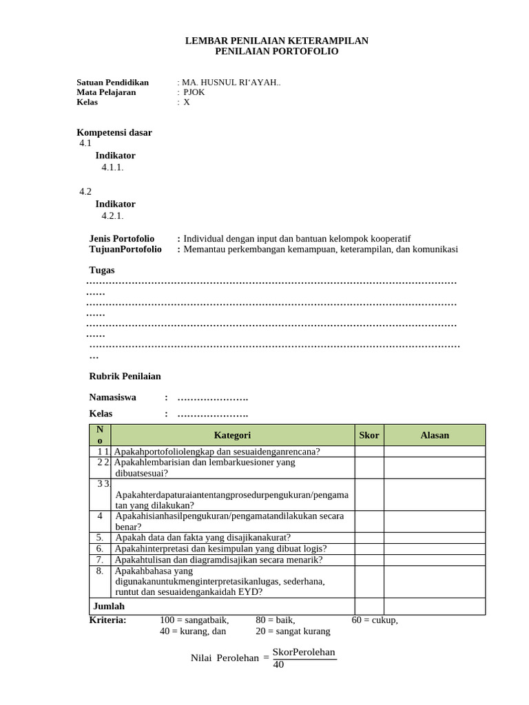 LPK Portofolio | PDF