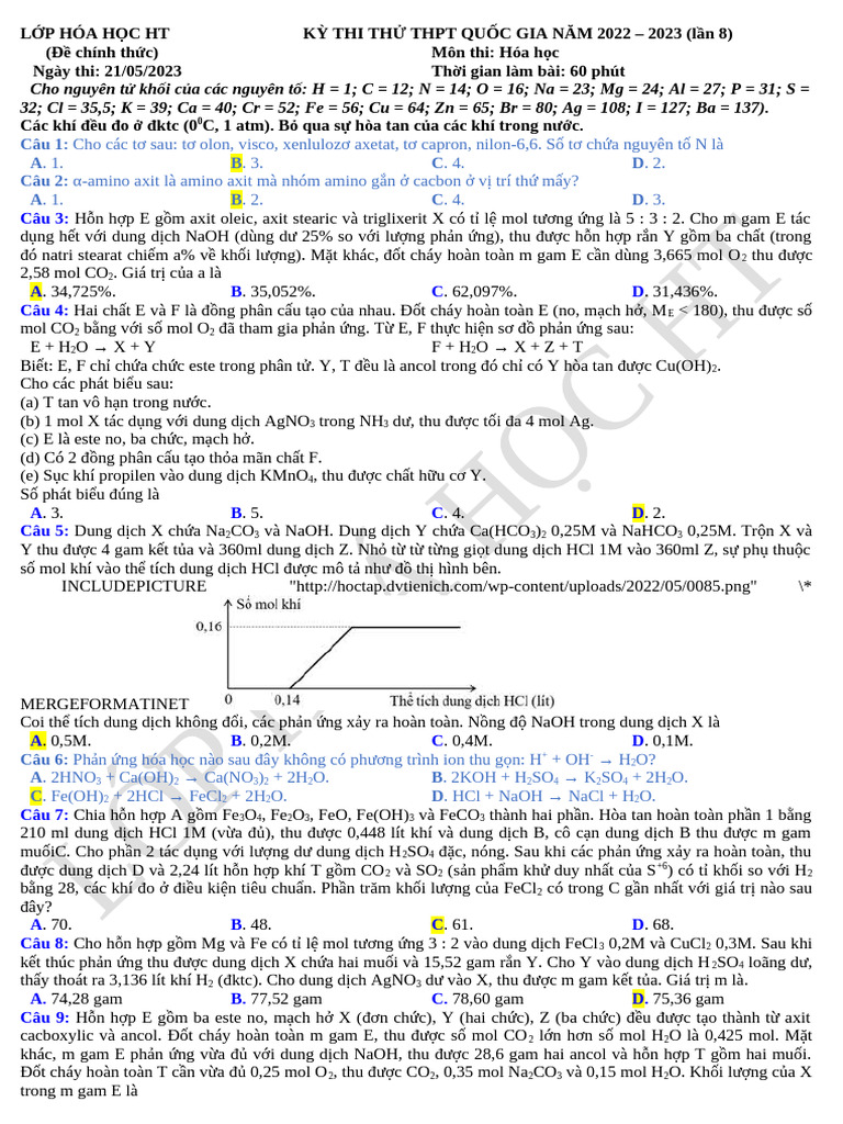 Tong Hop 6 | PDF