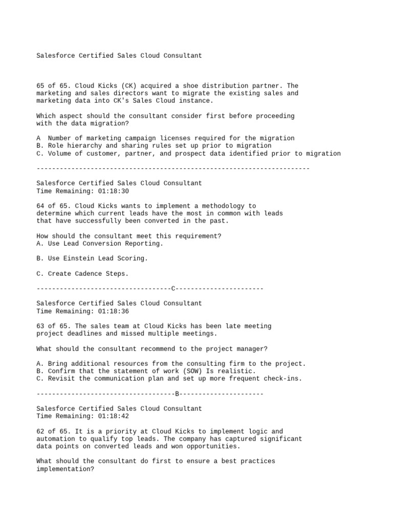 Cloud Kicks Sales Cloud Consultant Guide | PDF | Cloud Computing | Sales