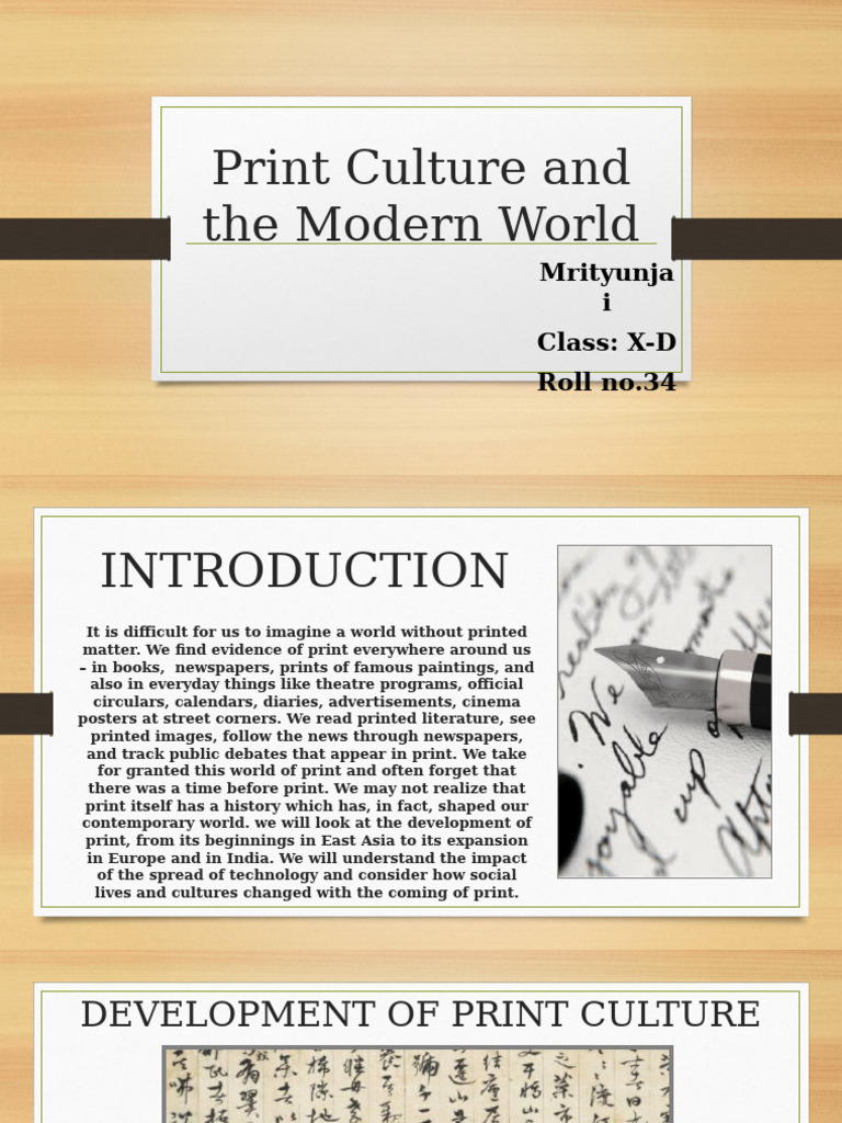 Print Culture and The Modern World | PDF | Books | Printing