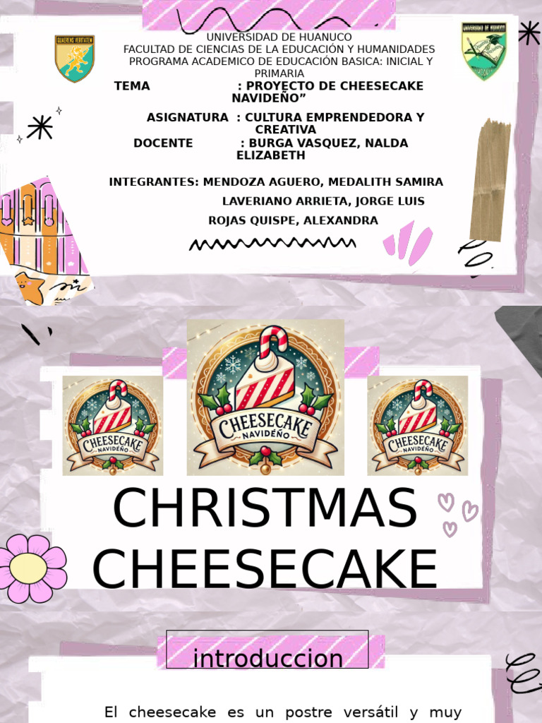 Cheesecake Navideño: Receta Festiva | PDF | Tarta de queso | Postres