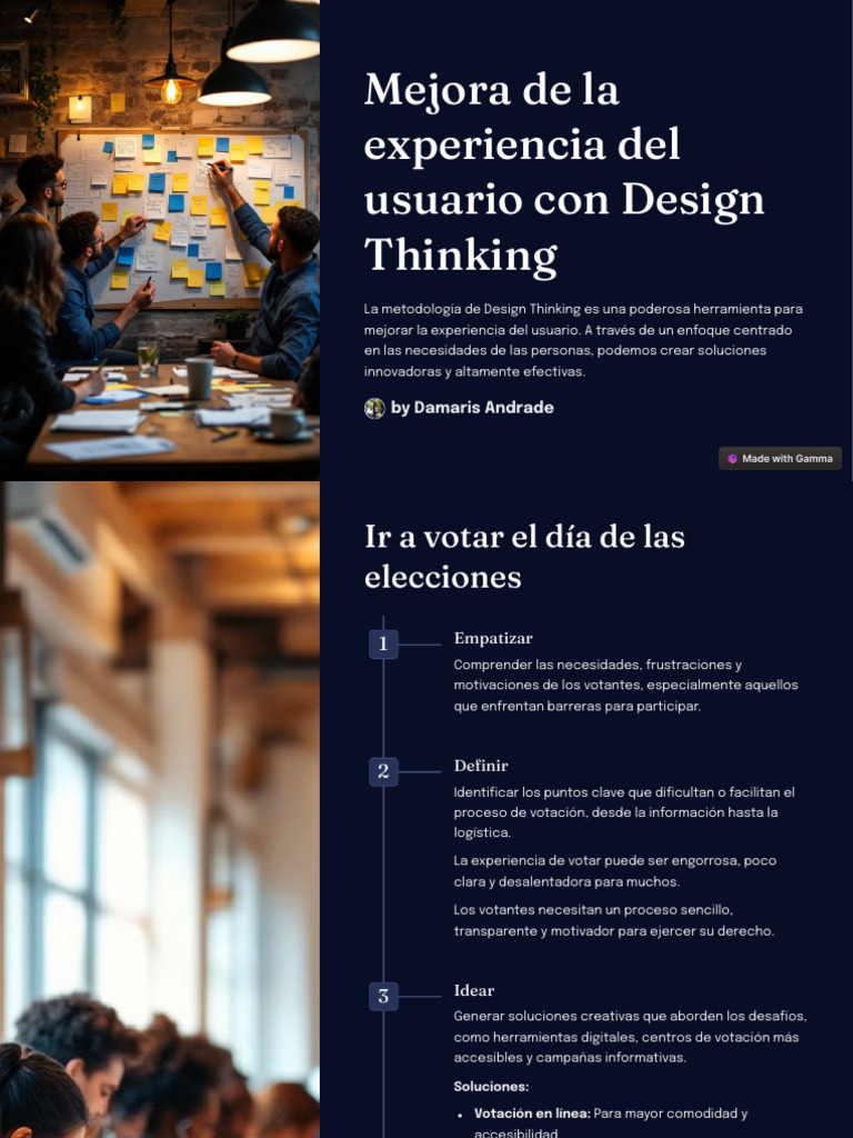 Mejora de La Experiencia Del Usuario Con Design Thinking | PDF | Agua ...