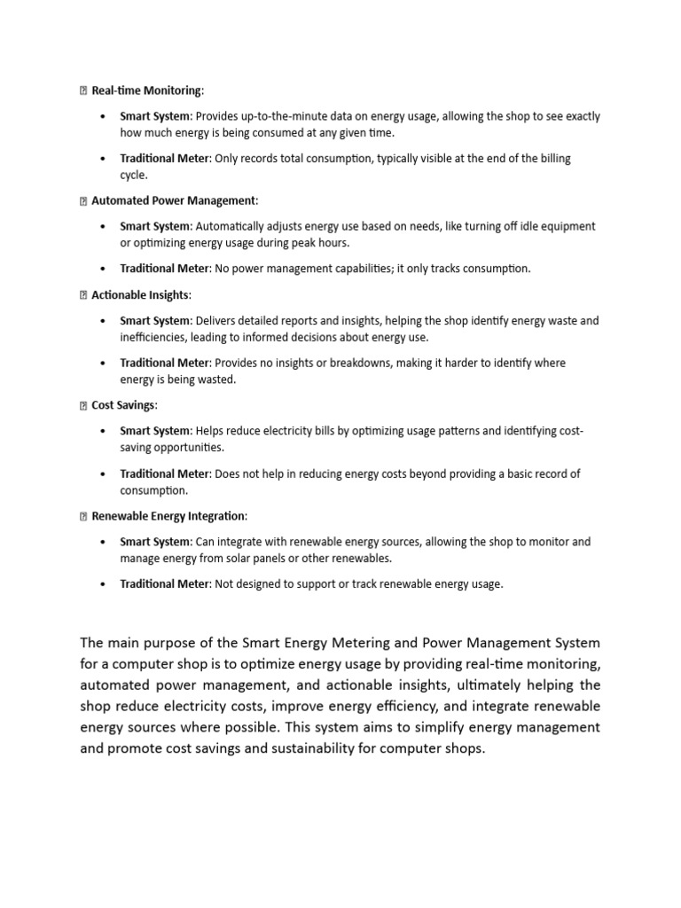 Smart Energy Management for Computer Shops | PDF | Internet Of Things ...