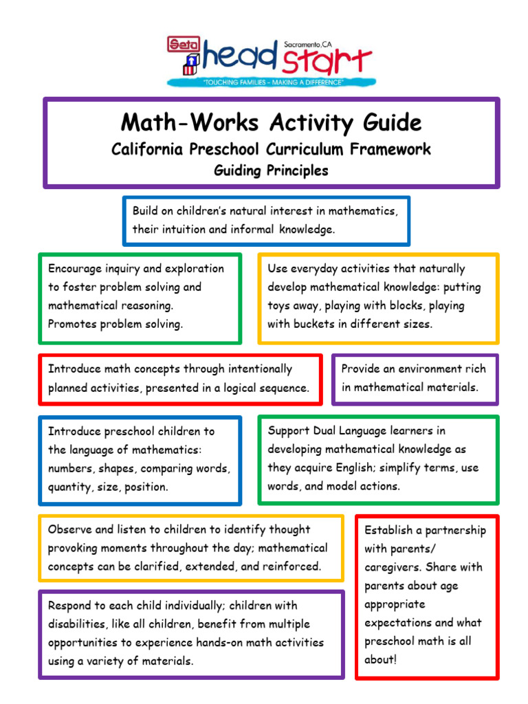 Preschool Math Curriculum Guide | PDF | Mathematics | Preschool