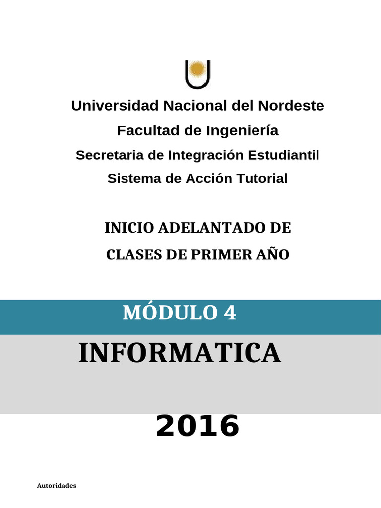Introducción a la Informática UNNE | PDF | Microprocesador | Datos