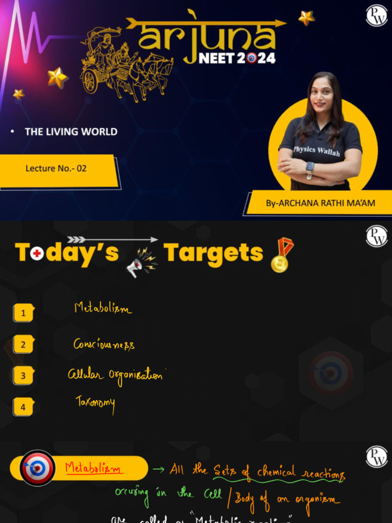 The Living World 02 - Classnotes - Arjuna NEET 2024 | PDF