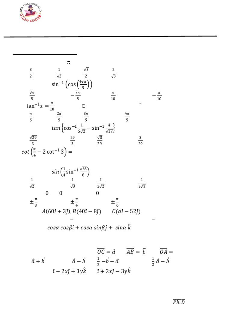 Terminal Exam - 1 (2,10,11,& 12) 11a | PDF | Elementary Mathematics ...