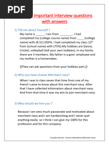 10 Interview Questions and Answers