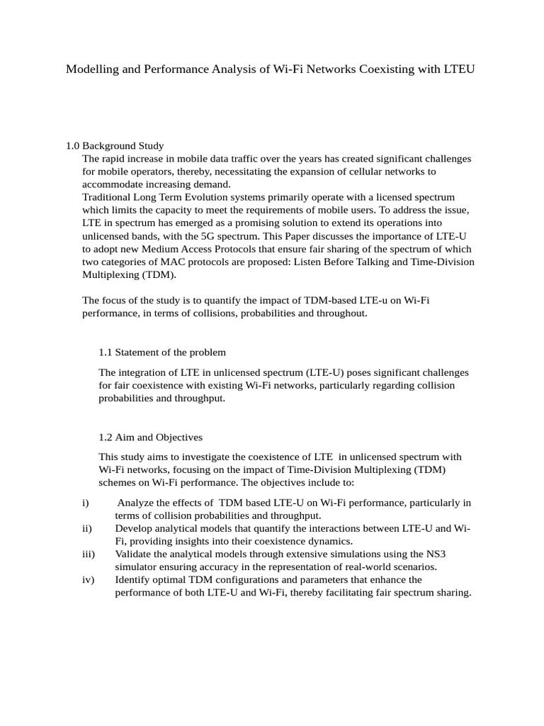 Modelling and Performance Analysis of WiFi | PDF | Simulation | Wi Fi