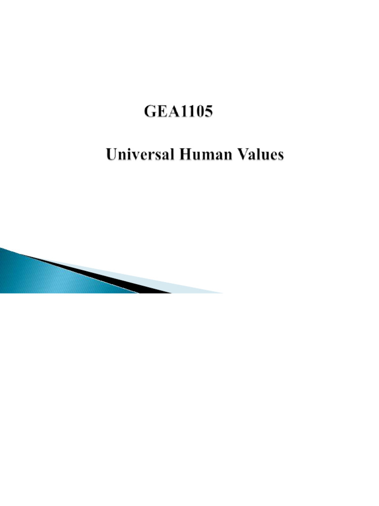Univesal Human Values Pdf Critical Thinking Morality