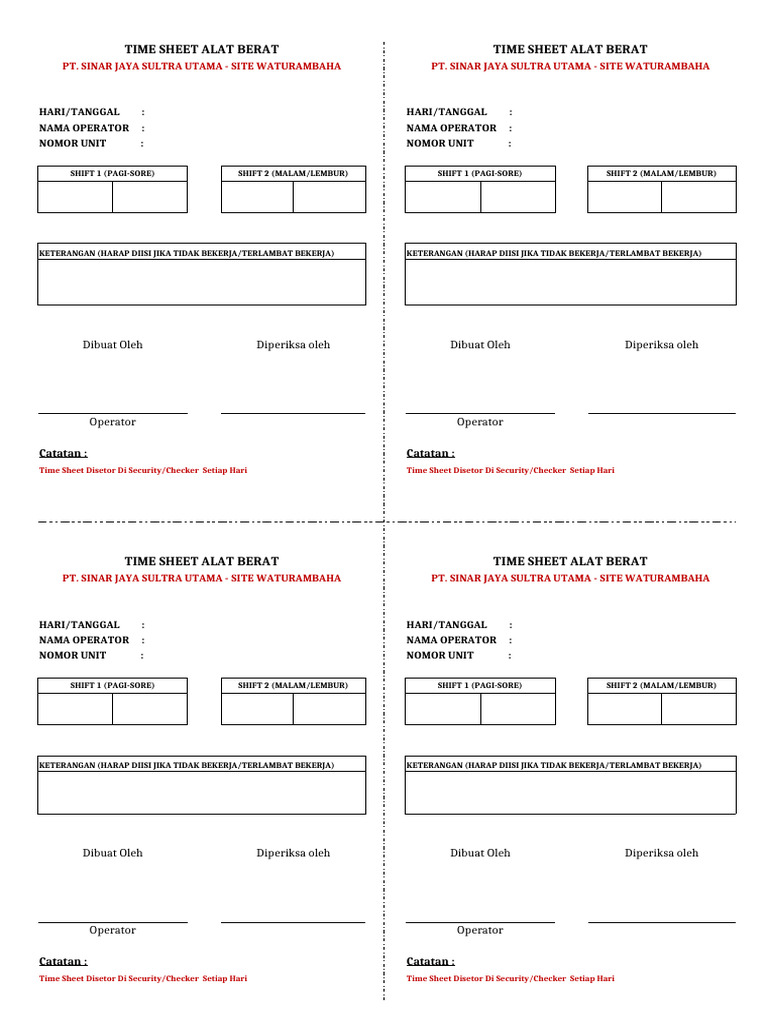 Form HM Operator | PDF
