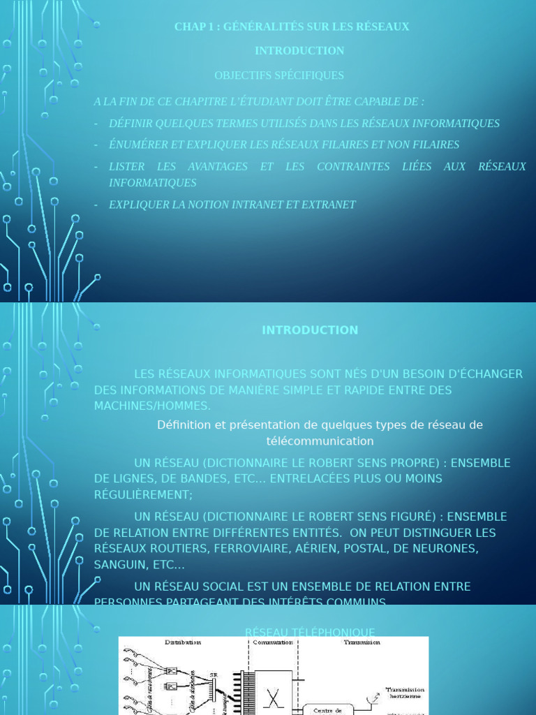 Introduction aux réseaux informatiques | PDF | Réseau informatique ...