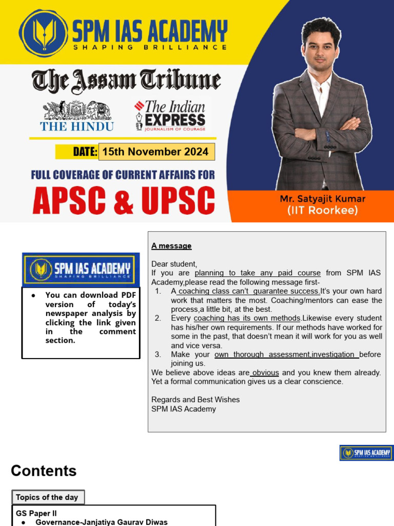 15th November 2024 PDF