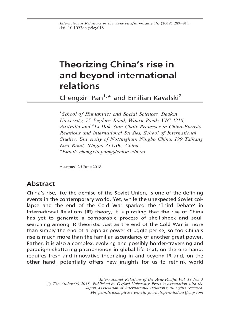 Theorising Rise in New Context | PDF | Theory | Concept