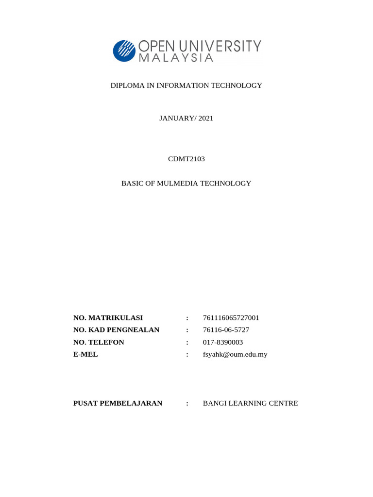 Basic of Multimedia Technology | PDF | Seni | Komputer