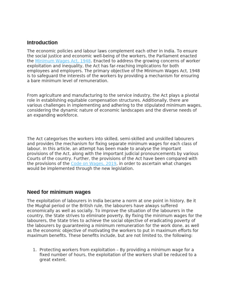 Labour Law Project 2 | PDF | Cost Of Living | Employment