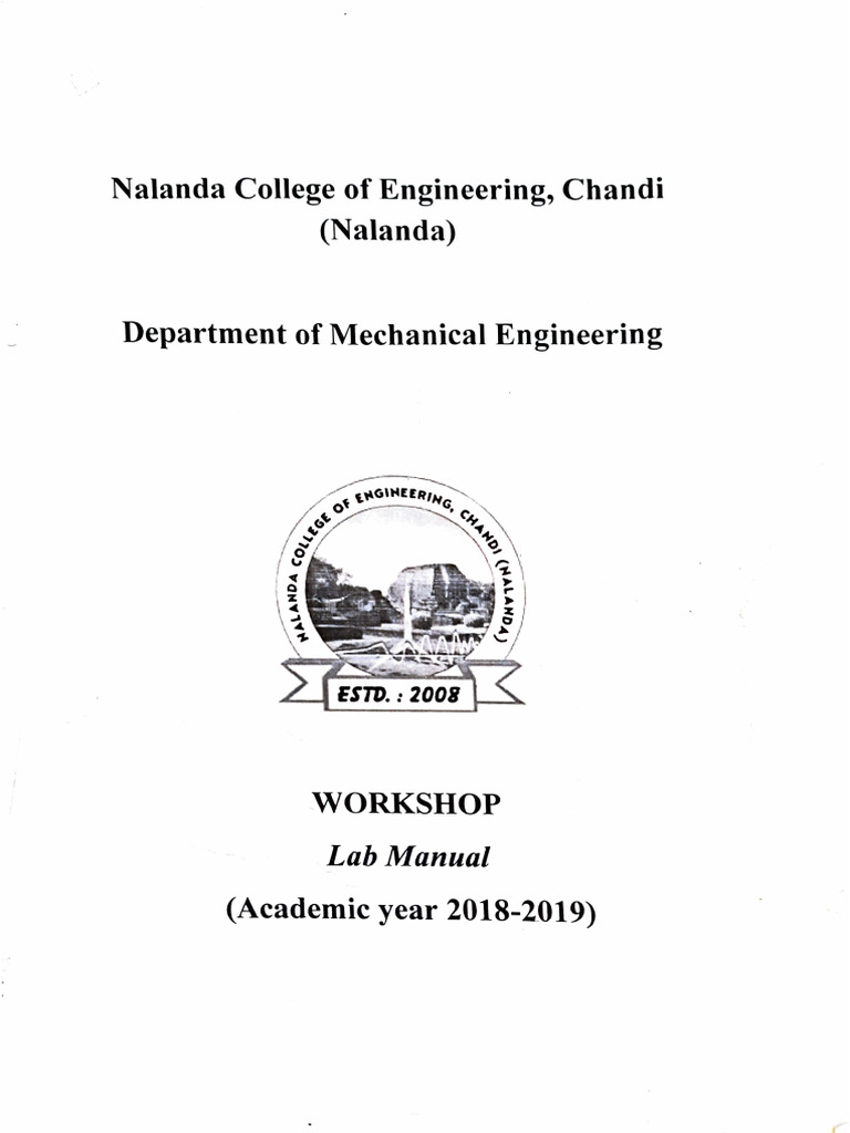 Workshop Lab Manual | PDF | Forge | Forging