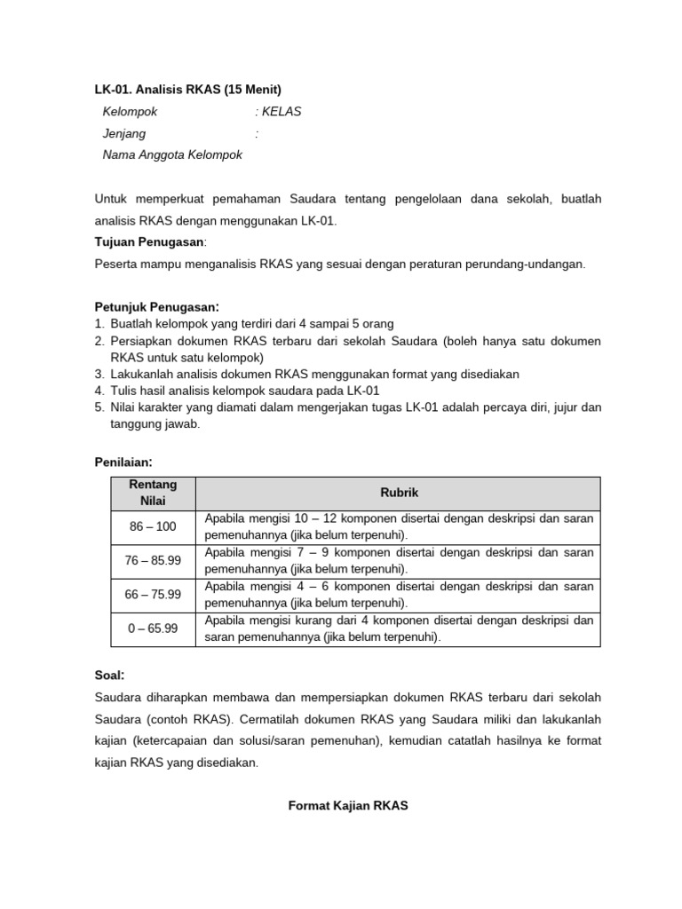 Analisis RKAS Sekolah: Panduan Lengkap | PDF | Karier & Perkembangan ...