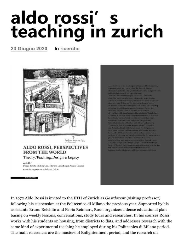 aldo-rossi-s-teaching-in-zurich-florencia-andreola-pdf