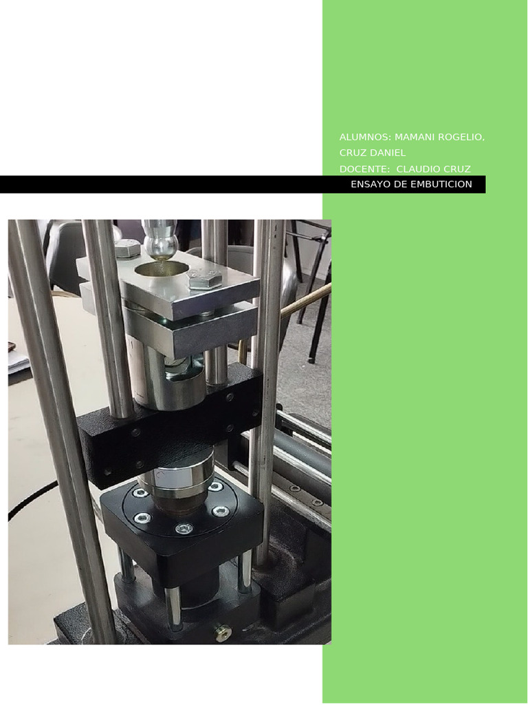 Proceso y Ensayo de Embutición Metálica | PDF | Tecnología