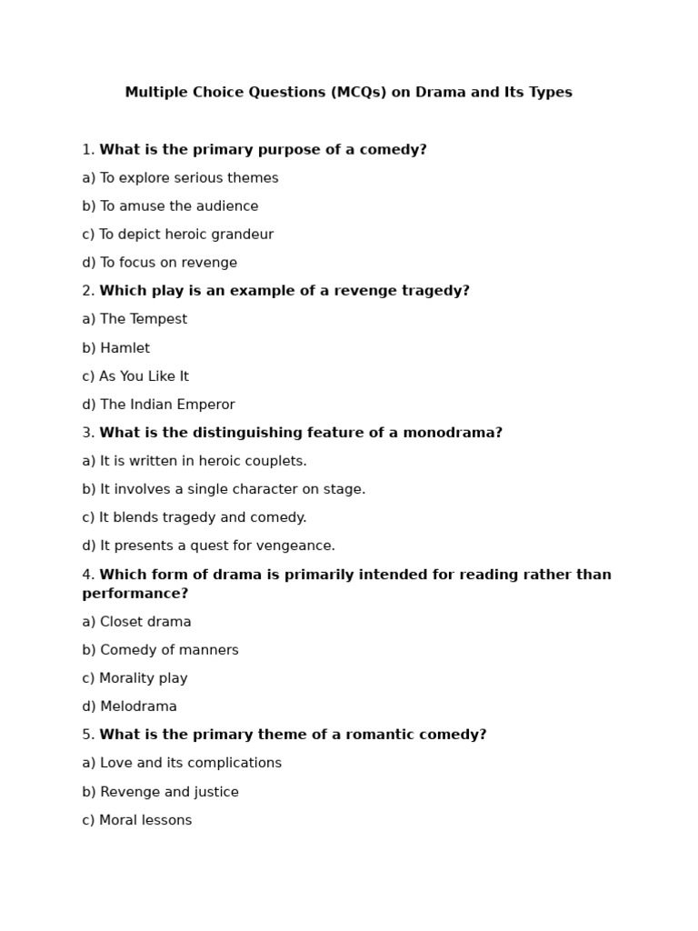 mcqs-drama-and-its-types-pdf-comedy-play-theatre